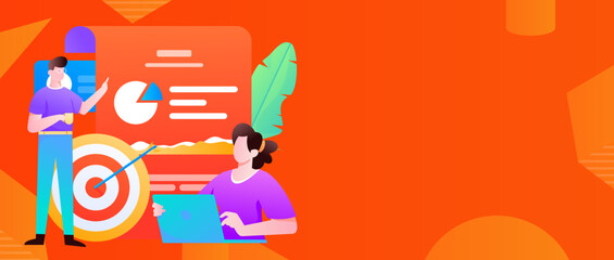 Business work character flat vector concept operation illustration
