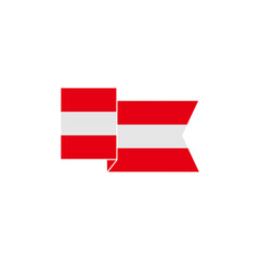 Obraz premium Austria independence day icon set, Austria independence day vector set sign symbol