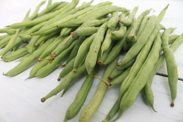 pile of beans on the table