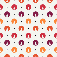 Minimalist seamless pattern. Repeated segmented circles ornament. Geo modern background. Geometric minimal design