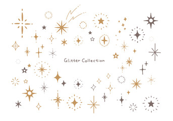 ゴールドとブラックのキラキラセット