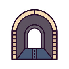 Fototapeta premium Tunnel Icon