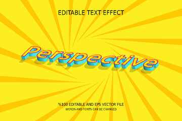 Editable Perspective Text Effect