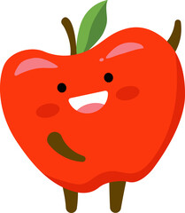 Apple Cartoon Character