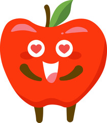 Apple Cartoon Character