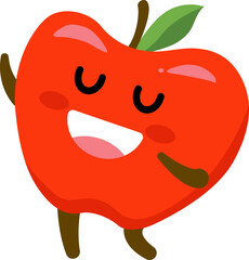 Apple Cartoon Character