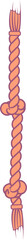 Rope line ornament vector