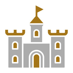 Fototapeta premium Fortress Icon Style