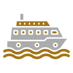 Ferry Boat Icon Style