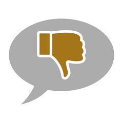 Fototapeta premium Criticism Icon Style