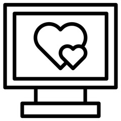 computer love icon