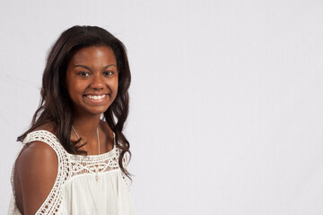 Lovely Black woman with a smile