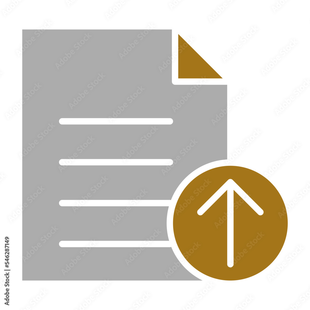 Wall mural upload file icon style