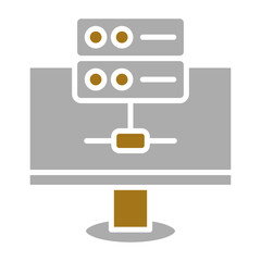 Fototapeta premium Online Server Icon Style