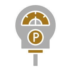 Parking Meter Icon Style