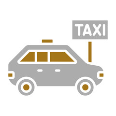 Taxi Stop Icon Style