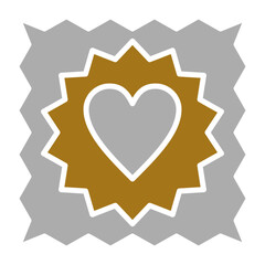 Charity Stamp Icon Style