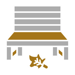 Autumn Bench Icon Style