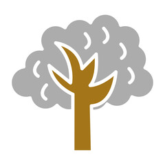 Autumn Tree Icon Style