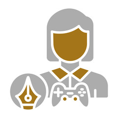 Game Designer Female Icon Style