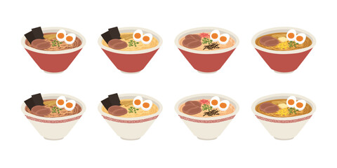 ラーメンセット背景透過