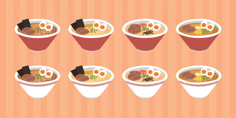 ラーメンセット背景あり