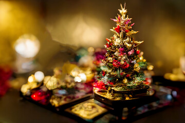 Fototapeta na wymiar クリスマスツリーの背景