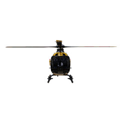 yellow helicopter isolated