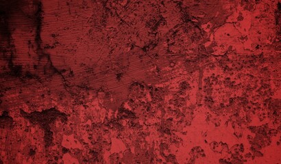 A textured background featuring deep red tones with a distressed, grunge appearance. The surface shows scratches and uneven patterns, creating a vintage feel.