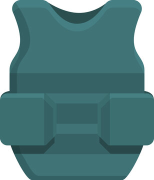 Security vest icon cartoon vector. Police bullet. Army armor