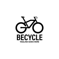 icon on white background. becycle icon logo vector