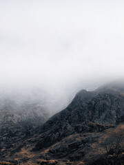 fog in the mountains