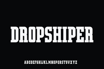 Display font vector design, suitable for poster, logotype and creative design. Vector Illustration