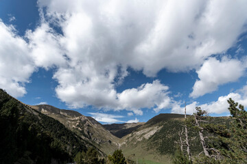 clouds over the mountains