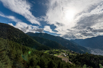 landscape with clouds