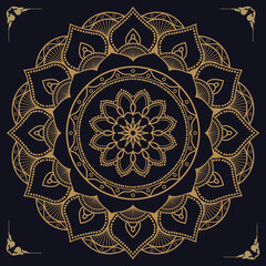 
Best flower Mandala art design vector, EPS file can be downloaded