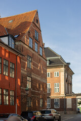 intricate brickwork of modern residential architecture in Copenhagen
