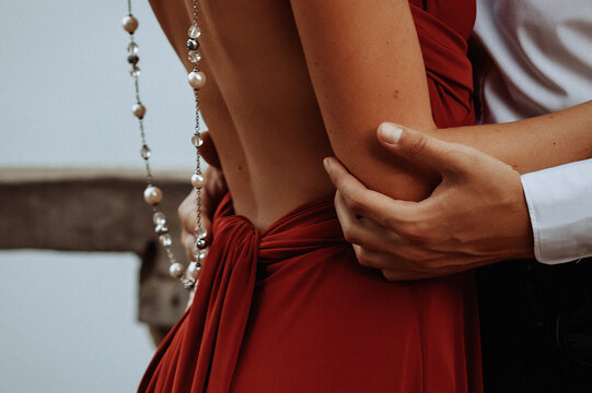 Close-up of a couple hugging - Powered by Adobe