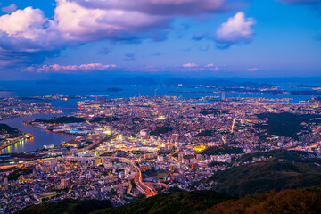 	福岡県　北九州市　皿倉山からの夜景