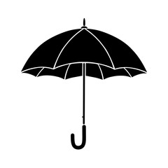 black umbrella vector illustration, can be used for company logos, communities, backgrounds, icons, symbols, clip art etc