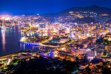 	長崎県　鍋冠山からの夜景