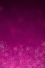 pink background with snowflakes