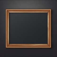 modern wooden frame and blackboard texture background(top view). education graphic illustration with empty space area for add information and object decoration design template as your concept.