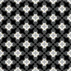 Abstract Decorative Retro Houndstooth Seamless Pattern Tile Style Traditional Geometric Pattern Trendy Fashion Colors Perfect for Allover Fabric Print or Wallpaper Print