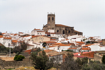 Church Iglesia de los Martires at Brozas, Extremadura in Spain