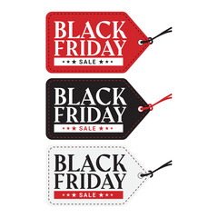 set of sale tags, Black Friday sale tag Collection, and Black Friday banner Vector. Vector Stock