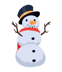 cute snowman character