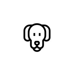 dog vector icon sign symbol
