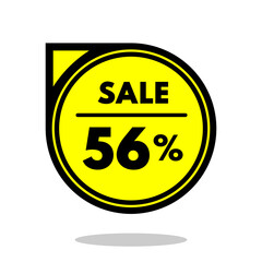 sale 56% off black and yellow circular price stamp with indicator