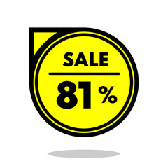 sale 81% off black and yellow circular price stamp with indicator